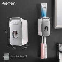 MENGNI Automatische Tandpasta Dispenser - Wandmontage Zonder Boren - Tandenborstelhouder